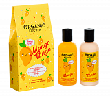 Organic Kitchen (Органик) набор Mango Tango: гель для душа увлажняющий, 170мл + молочко для тела увлажняющее, 170мл