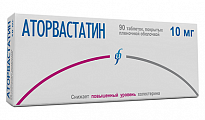 Купить аторвастатин, таблетки, покрытые пленочной оболочкой 10мг, 90 шт в Богородске