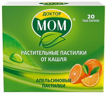 Доктор Мом, пастилки апельсиновые, 20 шт