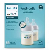 Купить avent (авент) бутылочка для кормления с рождения anti-colic с клапаном airfree 125 мл 2 шт (scy100/02) в Богородске