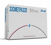 Купить эзомепразол, таблетки кишечнорастворимые, покрытые оболочкой 20мг, 30 шт в Богородске