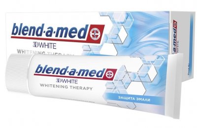 Купить бленд-а-мед (blend a med) зубная паста 3d вайт whitening therapy защита эмали 75мл в Богородске