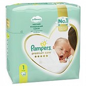 Купить pampers premium care (памперс) подгузники 1 для новорожденных 2-5кг, 20шт в Богородске