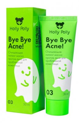Купить holly polly (холли полли) bye bye acne! пилинг-маска очищающая против акне для проблемной кожи лица, 50мл в Богородске