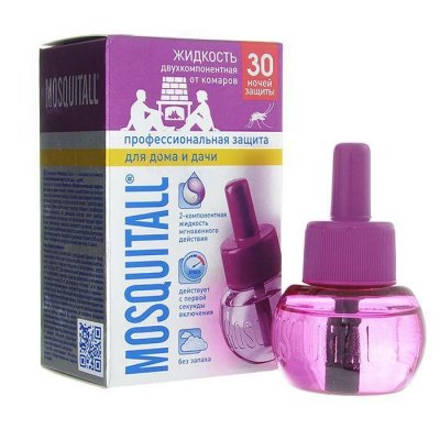 Купить mosquitall (москитолл) профессиональная защита жидкость к фумигатору 30ночей 30 мл в Богородске