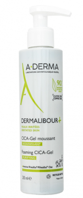Купить a-derma dermalibour+ cica (а-дерма) гель для лица и тела очищающий пенящийся, 200мл в Богородске