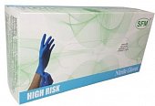 Купить перчатки sfm смотровые нестерильные нитриловые неопудрен текстурир размер s, 25 пар, голубые в Богородске