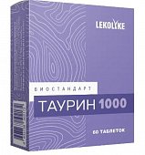 Купить биостандарт таурин 1000 леколайк (lekolike), таблетки массой 600 мг 60шт. бад в Богородске