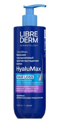 Купить либридерм (librederm) hyalumax, бальзам против выпадения волос гиалуроновый, 400мл в Богородске