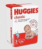 Купить huggies (хаггис) подгузники классик 3 4-9кг 16шт в Богородске