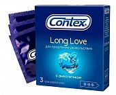 Купить contex (контекс) презервативы long love продлевающие 3шт в Богородске