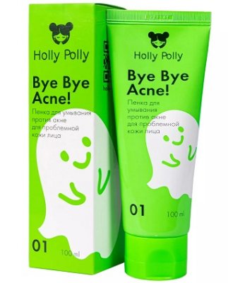 Купить holly polly (холли полли) bye bye acne! пенка для умывания против акне и воспалений, 100мл в Богородске