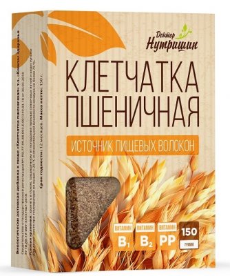Купить клетчатка пшеничная доктор нутришин, порошок 150г бад в Богородске