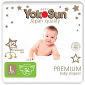 Купить yokosun premium (йокосан) подгузники размер l (9-13 кг) 54шт в Богородске