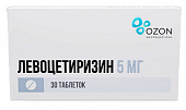 Купить левоцетиризин, таблетки, покрытые пленочной оболочкой 5мг, 30 шт от аллергии в Богородске