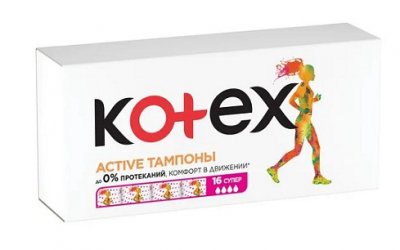 Купить kotex active (котекс) тампоны супер 16шт в Богородске