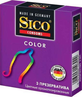 Купить sico (сико) презервативы color цветные 3шт в Богородске