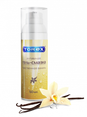 Купить torex (торекс) гель-смазка интимный чувственная ваниль, флакон-дозатор 50мл в Богородске