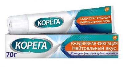 Купить корега крем для фиксации зубных протезов нейтральный вкус, 70г в Богородске